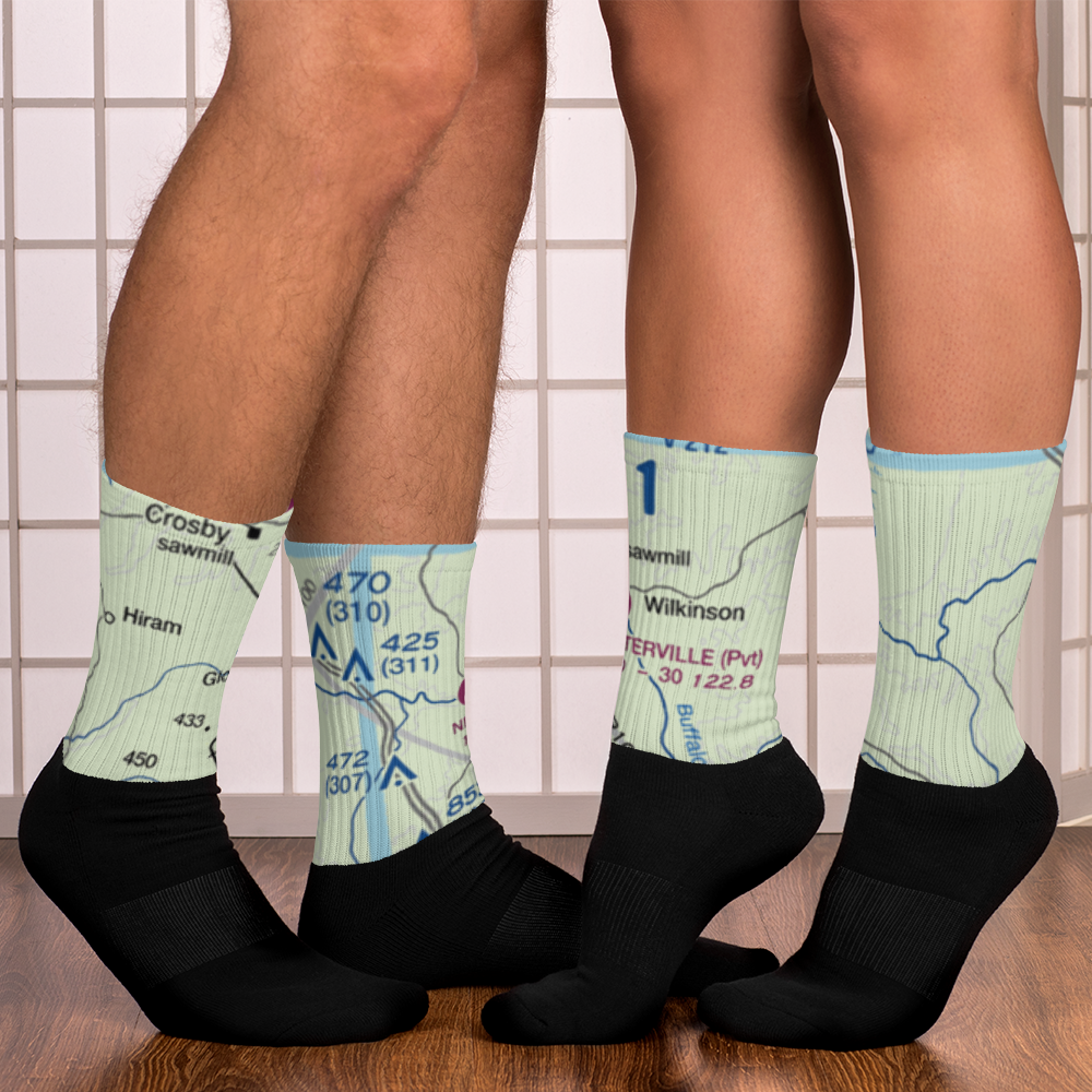 Fred Netterville Lbr Co Wilkinson Commnty Airport (MS57) VFR Sectional Socks 