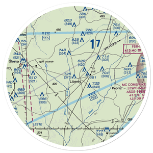 Mc Gehee Air Park (MS49) VFR Sectional Sticker (30 mile)