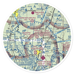 George Ford Airport (MS48) VFR Sectional Sticker (30 mile)