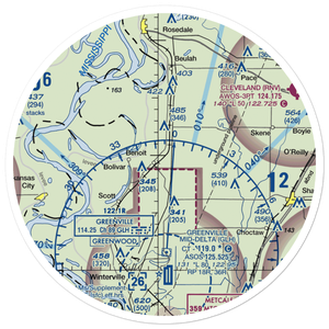 West Bolivar Flying Service Airport (MS37) VFR Sectional Sticker (30 mile)