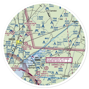 Pace Airstrip (MS29) VFR Sectional Sticker (30 mile)