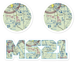 Lester Field (MS21) VFR Sectional Sticker Pack