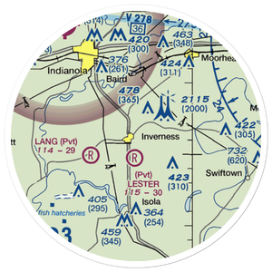 Newell Flying Service Airport (MS20) VFR Sectional Sticker (20 mile)