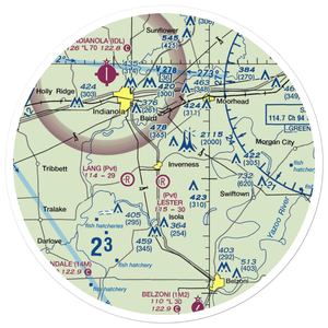 Newell Flying Service Airport (MS20) VFR Sectional Sticker (30 mile)