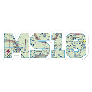 Dilworth Airport (MS18) VFR Sectional Sticker