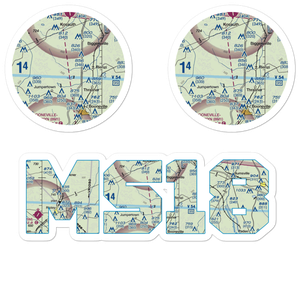 Dilworth Airport (MS18) VFR Sectional Sticker Pack