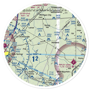John Farese Airpark (MS14) VFR Sectional Sticker (30 mile)
