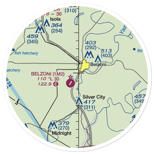 Turner Field (MS10) VFR Sectional Sticker (20 mile)