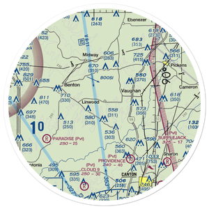 Linwood Airport (MS06) VFR Sectional Sticker (30 mile)