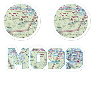 Miller Airport (MO99) VFR Sectional Sticker Pack