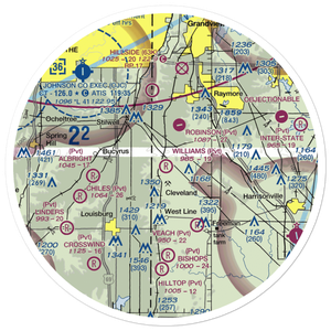 Williams Airport (MO98) VFR Sectional Sticker (30 mile)