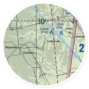 Ray Johnson Inc Airport (MO96) VFR Sectional Sticker (20 mile)