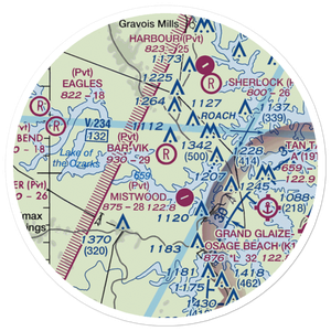 Bar-Vik Airport (MO89) VFR Sectional Sticker (20 mile)