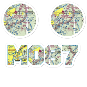 Powis Airport (MO87) VFR Sectional Sticker Pack