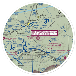 Wells Airport (MO85) VFR Sectional Sticker (30 mile)