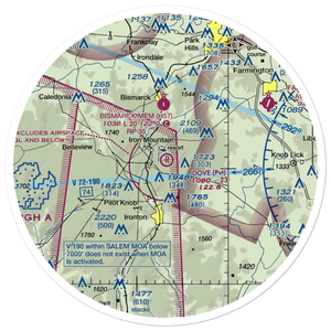 Dove Airstrip (MO81) VFR Sectional Sticker (30 mile)
