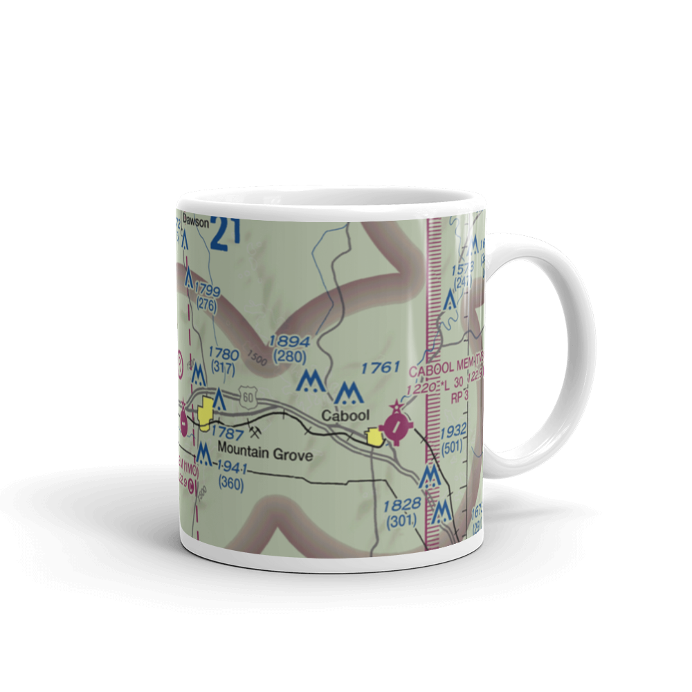 Oak Ridge Airpark (MO80) VFR Sectional  Mug 