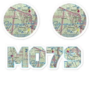 Sky Ranch Ii Airport (MO79) VFR Sectional Sticker Pack