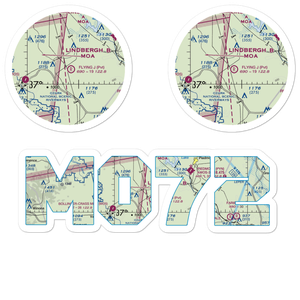 Flying 'J' Ranch Airport (MO72) VFR Sectional Sticker Pack