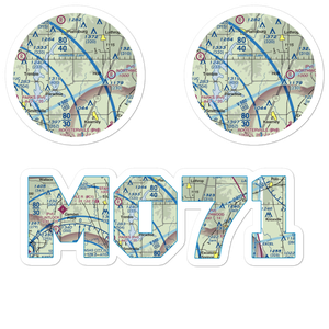 Block Air Village Airport (MO71) VFR Sectional Sticker Pack