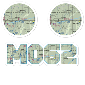Hibbs Farm Airport (MO62) VFR Sectional Sticker Pack