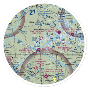 Bel-Voir Acres Airport (MO61) VFR Sectional Sticker (30 mile)