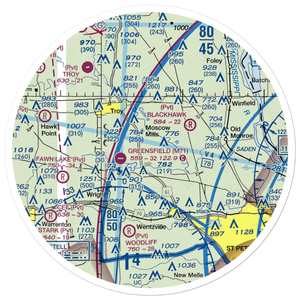 K & N Field (MO59) VFR Sectional Sticker (30 mile)