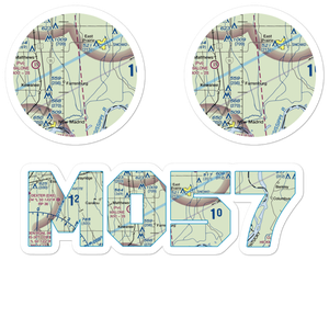 Henderson Mounds E B G Airport (MO57) VFR Sectional Sticker Pack