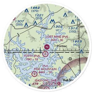 Lost Mine Airport (MO56) VFR Sectional Sticker (20 mile)