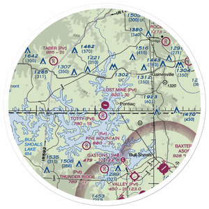 Lost Mine Airport (MO56) VFR Sectional Sticker (30 mile)
