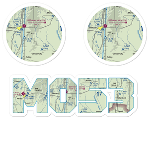 Meadows Airport (MO53) VFR Sectional Sticker Pack