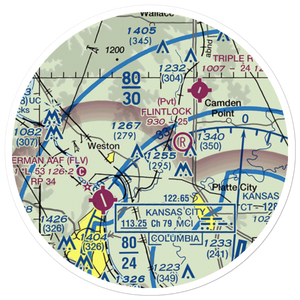 Schaback Strip (MO51) VFR Sectional Sticker (20 mile)
