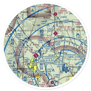 Schaback Strip (MO51) VFR Sectional Sticker (30 mile)