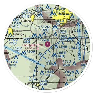 Five Mile Airport (MO49) VFR Sectional Sticker (20 mile)