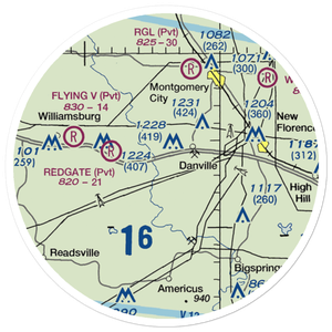 Sky-Vu Airport (MO45) VFR Sectional Sticker (20 mile)