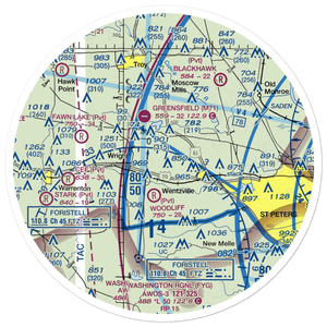 Riddle's Roost Airport (MO36) VFR Sectional Sticker (30 mile)