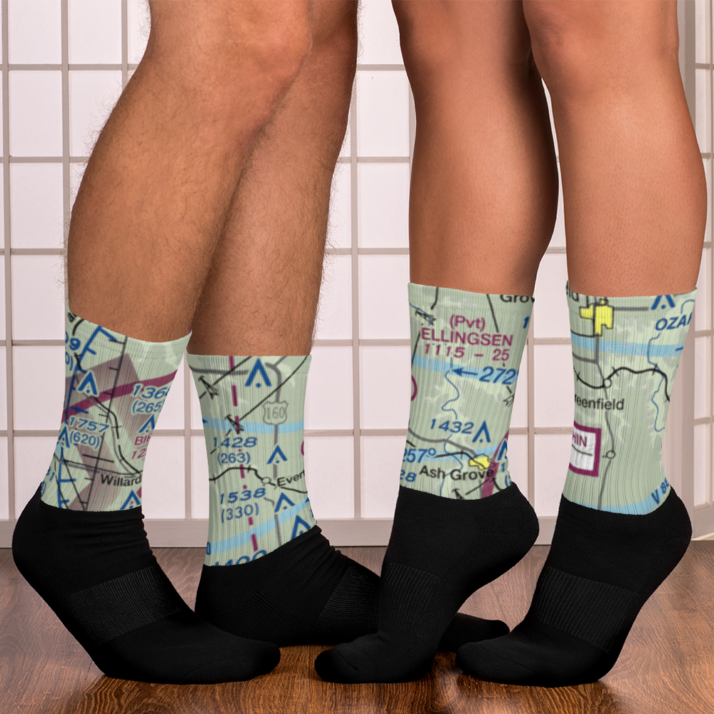 Ellingsen Field (MO34) VFR Sectional Socks 