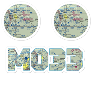 Barlet's Base Airport (MO33) VFR Sectional Sticker Pack