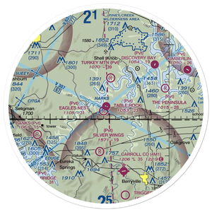 Table Rock Airport (MO32) VFR Sectional Sticker (30 mile)