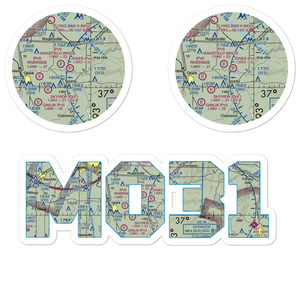 Malina Airport (MO31) VFR Sectional Sticker Pack