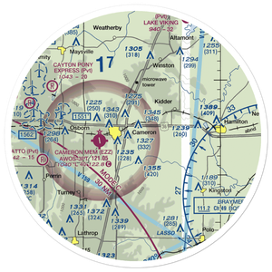 Ccc Airport (MO27) VFR Sectional Sticker (30 mile)