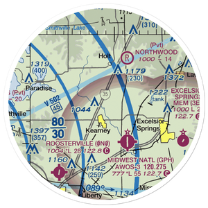 Peterson Farm Airport (MO26) VFR Sectional Sticker (20 mile)