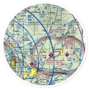 Peterson Farm Airport (MO26) VFR Sectional Sticker (30 mile)