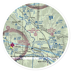 Lonesome Sky Airport (MO24) VFR Sectional Sticker (30 mile)