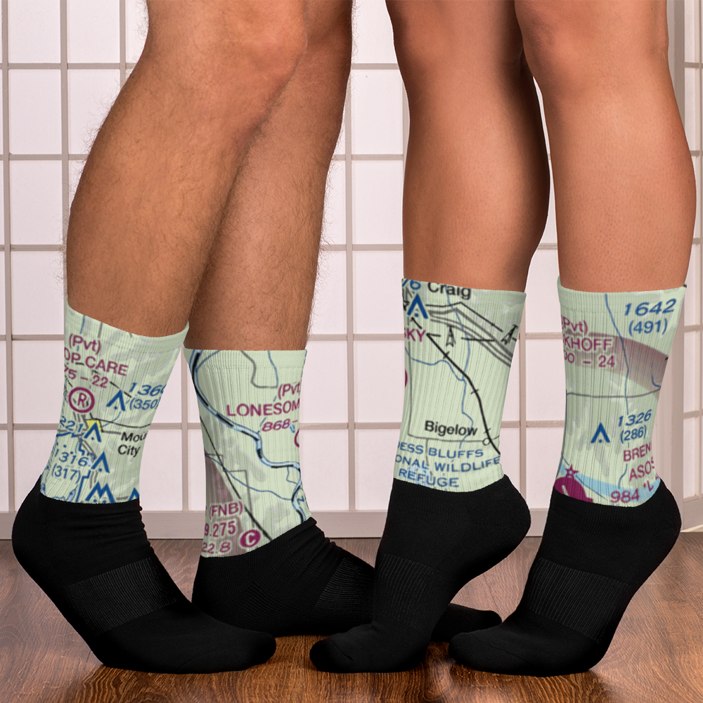 Lonesome Sky Airport (MO24) VFR Sectional Socks 
