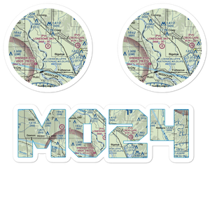 Lonesome Sky Airport (MO24) VFR Sectional Sticker Pack