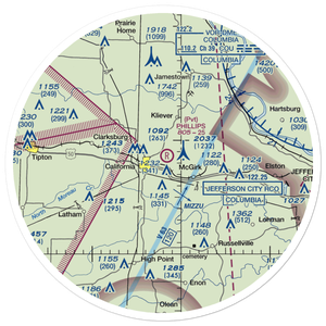 Phillips Field (MO23) VFR Sectional Sticker (30 mile)