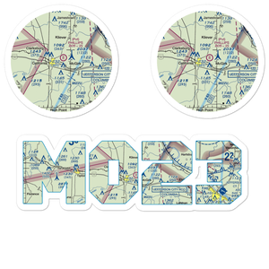 Phillips Field (MO23) VFR Sectional Sticker Pack