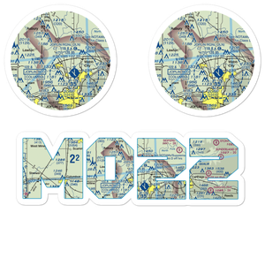 Jta Asbell Field (MO22) VFR Sectional Sticker Pack