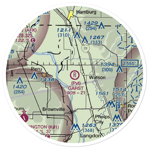 Garst Airport (MO17) VFR Sectional Sticker (20 mile)